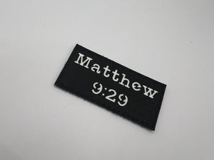 Matthew 9:29